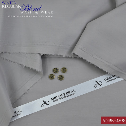 Regular Blend Wash & Wear Unstitched Fabric | ANBR-0206