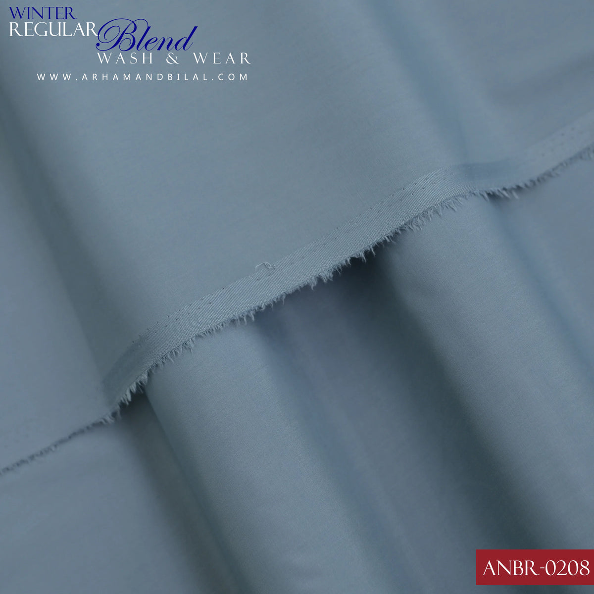 Regular Blend Wash & Wear Unstitched Fabric | ANBR-0208