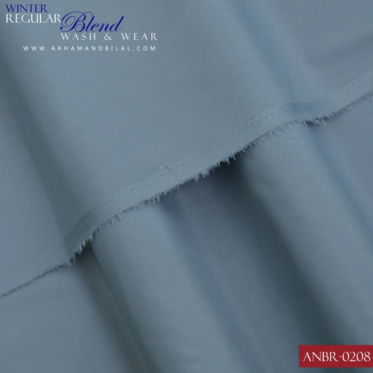Regular Blend Wash & Wear Unstitched Fabric | ANBR-0208